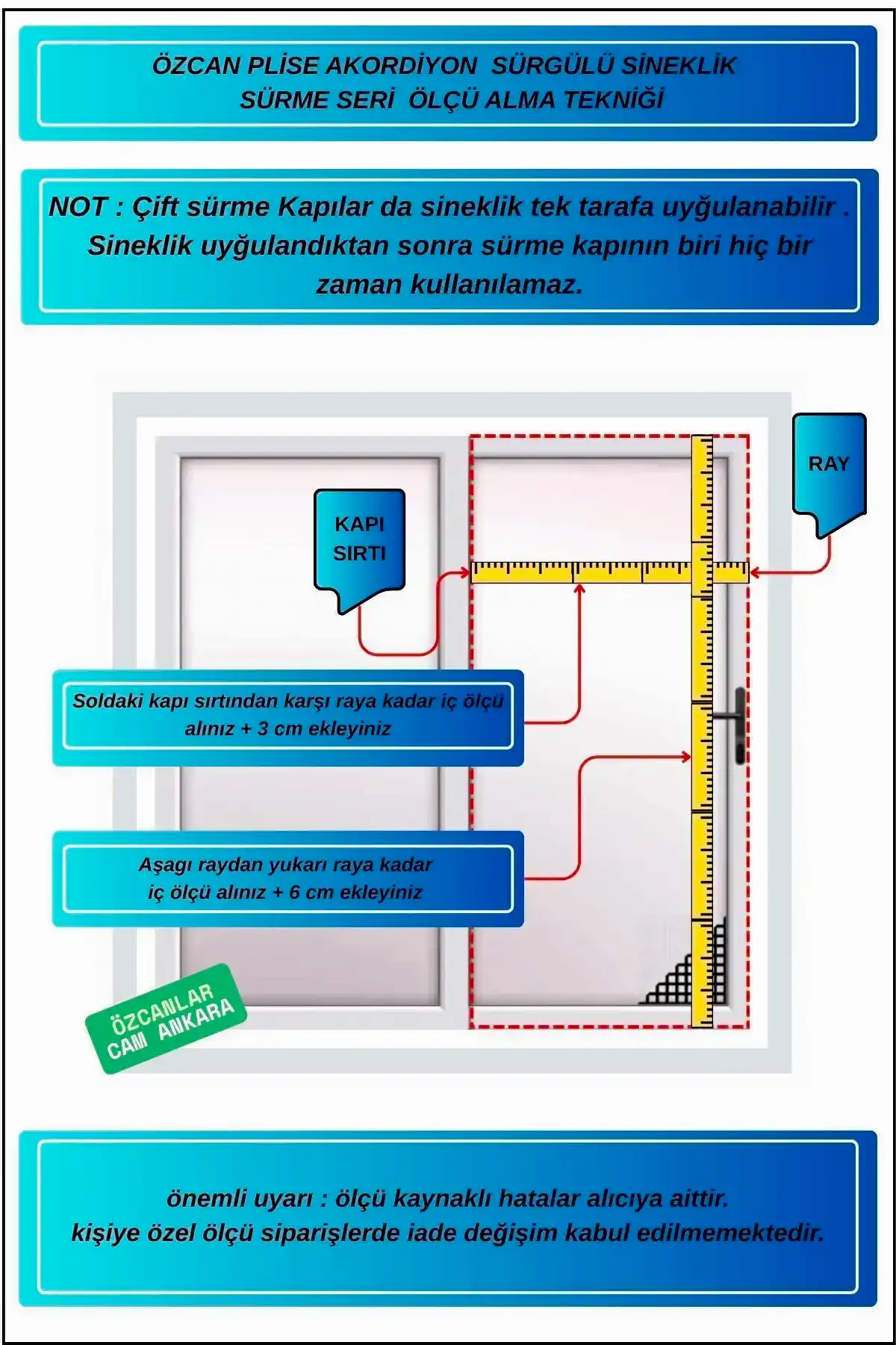 sürme seri plise sineklik ölçüsü nasıl alınır